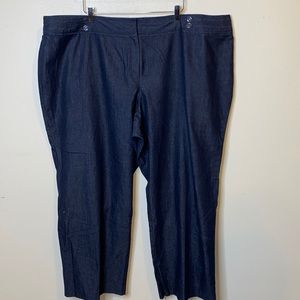 Larry Levine Women Crop Pants Sz 28 Plus